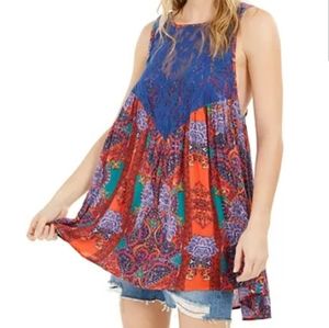 Free People Count Me In Trapeze Top Mini Dress Tunic